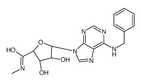 5'-(N-methylcarboxamido)-N(6)-benzyladenosine结构式