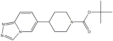 4-[1,2,4]Triazolo[4,3-a]pyridin-6-yl-piperidine-1-carboxylic acid tert-butyl ester结构式