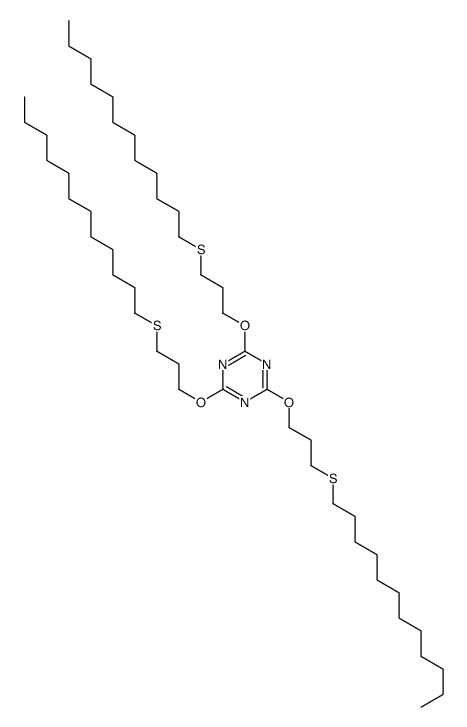 2,4,6-tris(3-dodecylsulfanylpropoxy)-1,3,5-triazine结构式