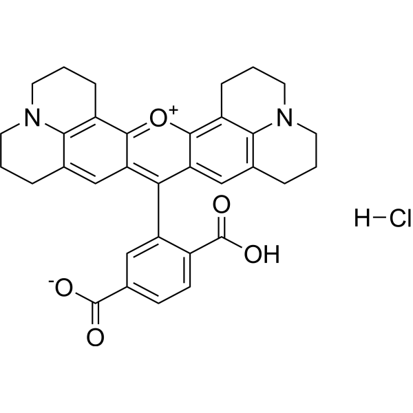 6-ROX hydrochloride结构式