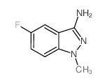 5-氟-1-甲基-1H-吲唑-3-胺结构式