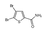 4,5-dibromothiophene-2-carboxamide结构式