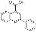 4-quinolinecarboxylic acid,5-methyl-2-phenyl- structure