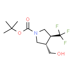 反式-3-(羟甲基)-4-(三氟甲基)吡咯烷-1-羧酸叔丁酯图片