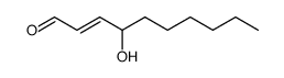 (2E)-4-hydroxydec-2-enal结构式