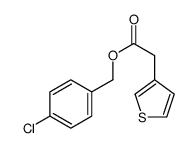 (4-chlorophenyl)methyl 2-thiophen-3-ylacetate Structure