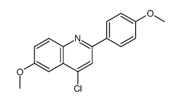 4-chloro-6-methoxy-2-(4-methoxyphenyl)quinoline Structure