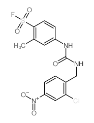 4-[(2-chloro-4-nitro-phenyl)methylcarbamoylamino]-2-methyl-benzenesulfonyl fluoride结构式