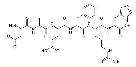 Amyloid β-Protein (1-6) trifluoroacetate salt Structure