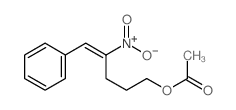 [(E)-4-nitro-5-phenyl-pent-4-enyl] acetate结构式