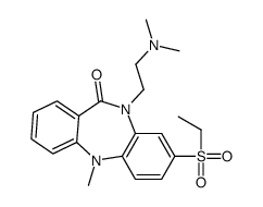 10-[2-(Dimethylamino)ethyl]-8-(ethylsulfonyl)-5,10-dihydro-5-methyl-11H-dibenzo[b,e][1,4]diazepin-11-one structure