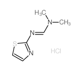 Methanimidamide,N,N-dimethyl-N'-2-thiazolyl-, hydrochloride (1:1)结构式