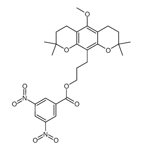 3,4,7,8-Tetrahydro-5-methoxy-2,2,8,8-tetramethyl-2H,6H-benzo[1,2-b:5,4-b']dipyran-10-(1-propanol)3,5-dinitrobenzoate picture