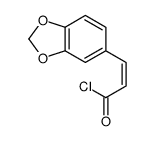 3-(苯并-1,3-二氧杂环戊烯-5-基)-2-丙烯酰氯结构式