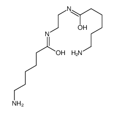 6-amino-N-[2-(6-aminohexanoylamino)ethyl]hexanamide结构式