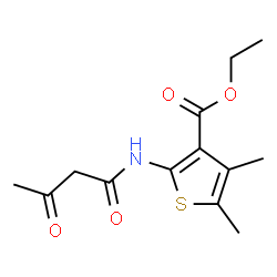 3-Thiophenecarboxylic acid, 2-[(1,3-dioxobutyl)amino]-4,5-dimethyl-, ethyl ester Structure