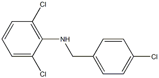 2,6-dichloro-N-[(4-chlorophenyl)methyl]aniline structure