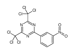 2-(3-nitrophenyl)-4,6-bis(trichloromethyl)-1,3,5-triazine Structure