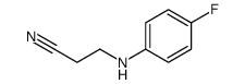 Propanenitrile, 3-[(4-fluorophenyl)amino]- (9CI) structure