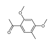 2,4-dimethoxy-5-methylacetophenone Structure