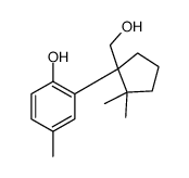 2-[1-(hydroxymethyl)-2,2-dimethylcyclopentyl]-4-methylphenol Structure