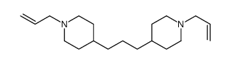 1-prop-2-enyl-4-[3-(1-prop-2-enylpiperidin-4-yl)propyl]piperidine结构式