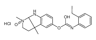 (3,8b-dimethyl-3-oxido-1,2,3a,4-tetrahydropyrrolo[2,3-b]indol-3-ium-7-yl) N-(2-ethylphenyl)carbamate,hydrochloride结构式