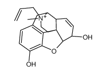 (4R,7S,7aR,12bS)-3-methyl-3-prop-2-enyl-2,4,4a,7,7a,13-hexahydro-1H-4,12-methanobenzofuro[3,2-e]isoquinoline-3-ium-7,9-diol Structure