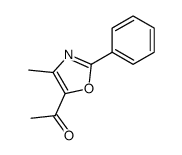 1-(4-methyl-2-phenyloxazol-5-yl)ethanone结构式