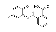 2-[2-(3-methyl-6-oxocyclohexa-2,4-dien-1-ylidene)hydrazinyl]benzoic acid结构式