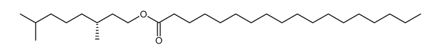 Octadecansaeure-(+)(R)-dihydrocitronellylester Structure