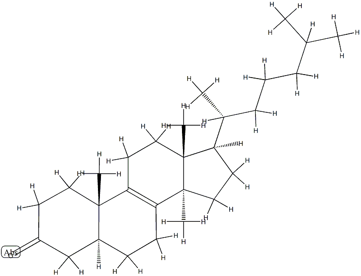 14-Methyl-5α-cholest-8-en-3-one结构式