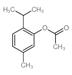 Phenol,5-methyl-2-(1-methylethyl)-, 1-acetate Structure