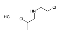 2-chloro-N-(2-chloroethyl)propan-1-amine,hydrochloride Structure