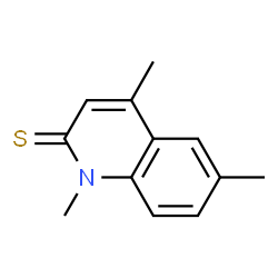 2(1H)-Quinolinethione,1,4,6-trimethyl- Structure