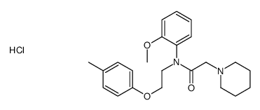 N-(2-methoxyphenyl)-N-[2-(4-methylphenoxy)ethyl]-2-piperidin-1-ylacetamide,hydrochloride Structure