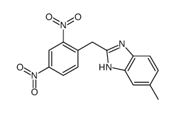 2-[(2,4-dinitrophenyl)methyl]-6-methyl-1H-benzimidazole结构式