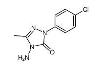 4-amino-2-(4-chlorophenyl)-5-methyl-2,4-dihydro-3H-1,2,4-triazol-3-one结构式