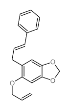 5-cinnamyl-6-prop-2-enoxy-benzo[1,3]dioxole结构式