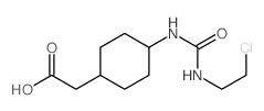 2-[4-(2-chloroethylcarbamoylamino)cyclohexyl]acetic acid Structure