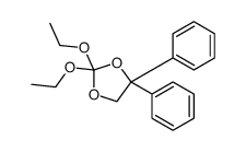 2,2-diethoxy-4,4-diphenyl-1,3-dioxolane Structure