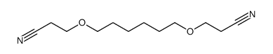 3-[6-(2-cyanoethoxy)hexoxy]propanenitrile结构式