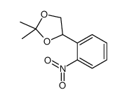 2,2-dimethyl-4-(2-nitrophenyl)-1,3-dioxolane Structure