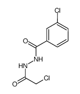 3-chloro-N'-(2-chloroacetyl)benzohydrazide Structure