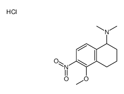 (5-methoxy-6-nitro-1,2,3,4-tetrahydronaphthalen-1-yl)-dimethylazanium,chloride Structure