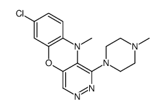 7-Chloro-10-methyl-1-(4-methyl-1-piperazinyl)-10H-pyridazino[4,5-b][1,4]benzoxazine Structure