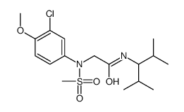 2-(3-chloro-4-methoxy-N-methylsulfonylanilino)-N-(2,4-dimethylpentan-3-yl)acetamide Structure