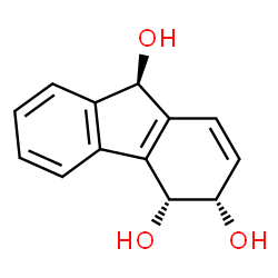 3H-Fluorene-3,4,9-triol, 4,9-dihydro-, (3S,4R,9R)- (9CI) Structure