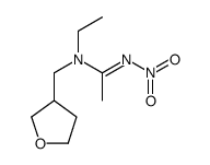 N-ethyl-N'-nitro-N-(oxolan-3-ylmethyl)ethanimidamide Structure