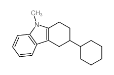 1H-Carbazole,3-cyclohexyl-2,3,4,9-tetrahydro-9-methyl- structure